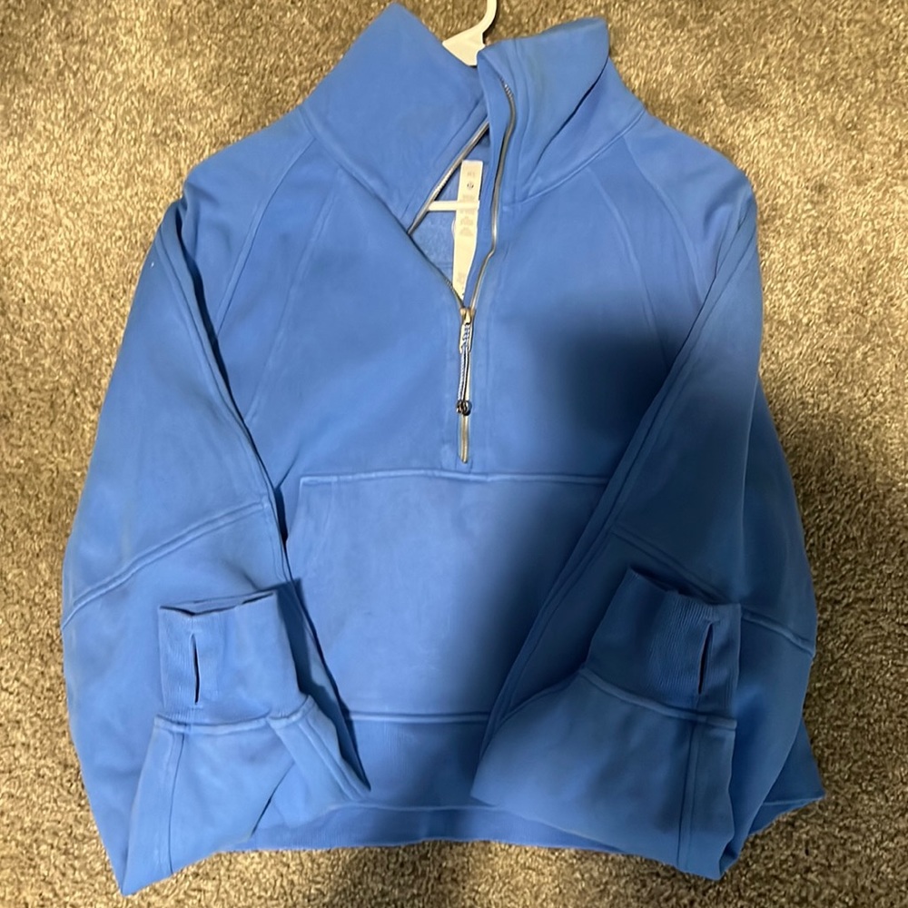 Oversized half zip scuba